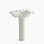 Veer™ Ceramic Pedestal Bathroom Sink with Overflow-10942344-19195677-46044464