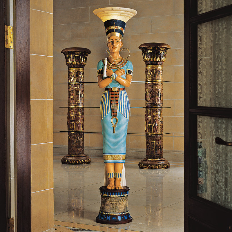 Lampe sur pied sculpturale 75 po Queen Nefertiti