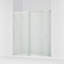 Sliding Shower Door, 75-1/2-In H X 68-1/4 - 71-5/8-In W, With Heavy 5/16-In Thick Crystal Clear Glass-2052973020