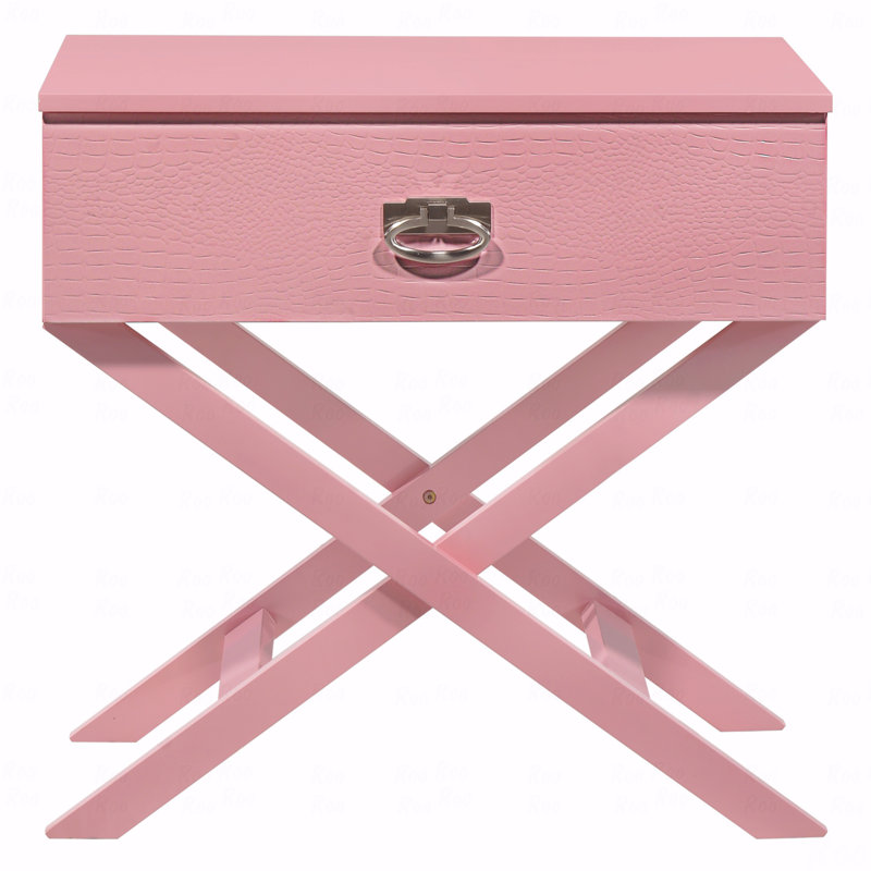 Charming Pink Nightstand For Modern Spaces, Pink
