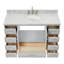 Meuble-lavabo simple avec plateau Abshire 55-93359351