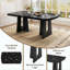 Table de salle à manger en faux marbre Modern Modern-512662494