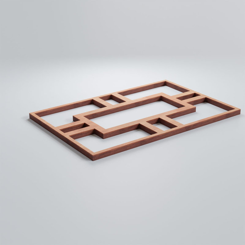 Panneaux muraux décoratifs en bois Hastings, Cerise, H 15 3/8 po x l 10 1/4 po x P 3/8 po