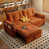 Velours côtelé orange sélectionné