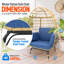Chaise de patio avec coussins Alyssha-865299308