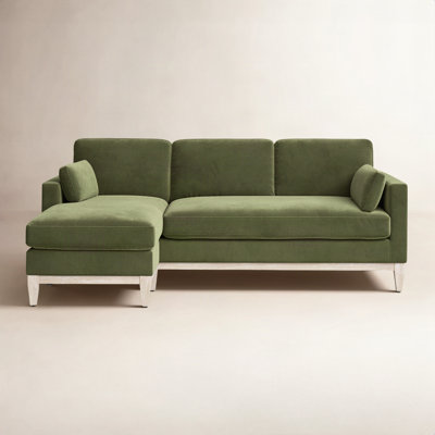 Pera Velvet Modular Sofa and Chaise