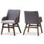 Collazo 19.29'' H Fabric Upholstered Walnut Armchair