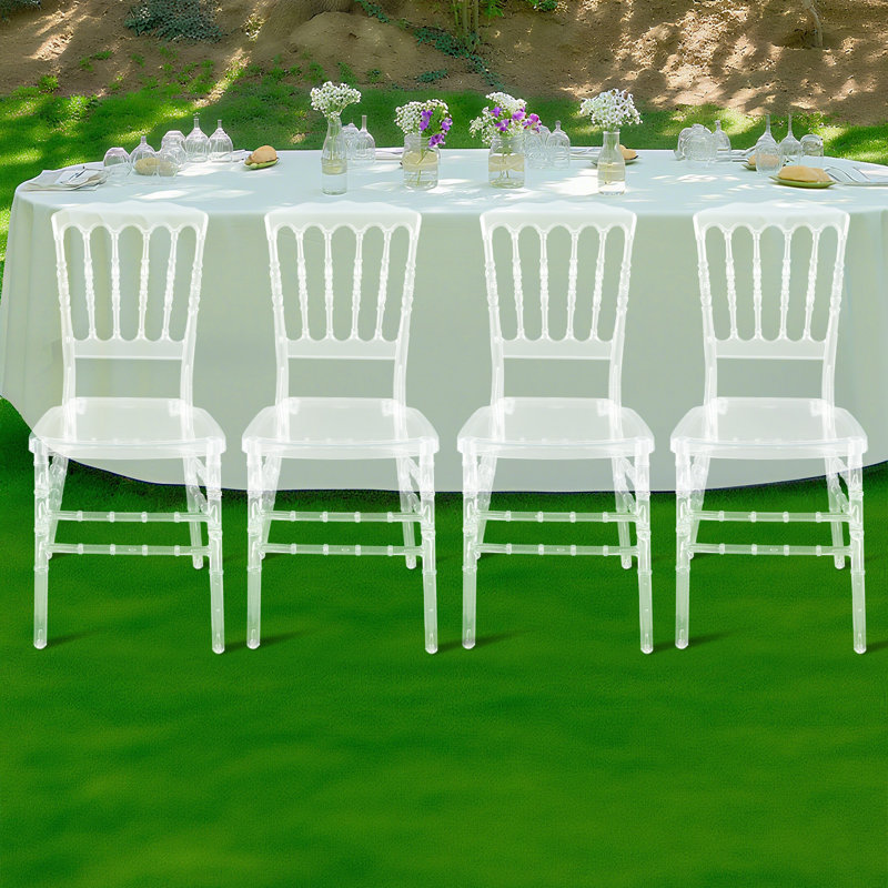 4 pièces de chaises de mariage pour PC minimalistes et élégantes