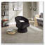 Fauteuil demi-tonneau pivotant à 360 degrés-455537528