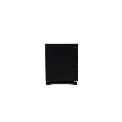 Toomer 42.2cm Wide 3 -Drawer Mobile Steel File Cabinet