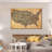 " USA Typography Map " Print-218570538