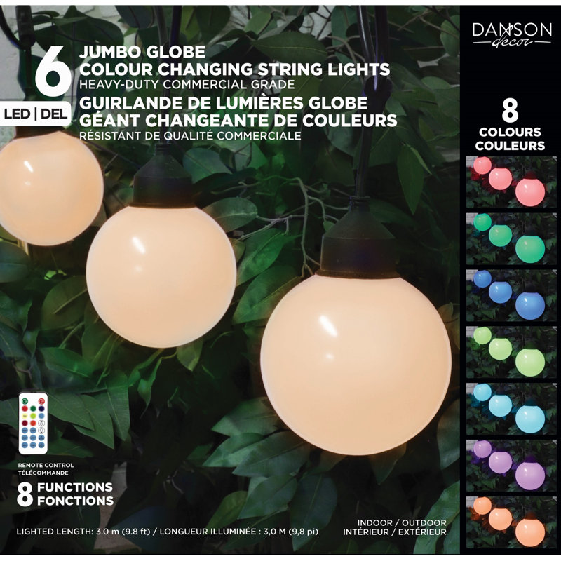 6 guirlandes de lumières multifonctions à DEL G125