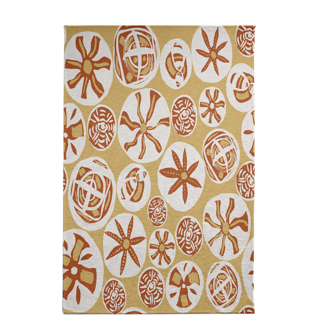 Alcesta Chenille Toile Indoor Rug Highland Dunes Rug 