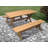 Shilap Rectangular 8 - Person 60.04'' L Outdoor Picnic Table