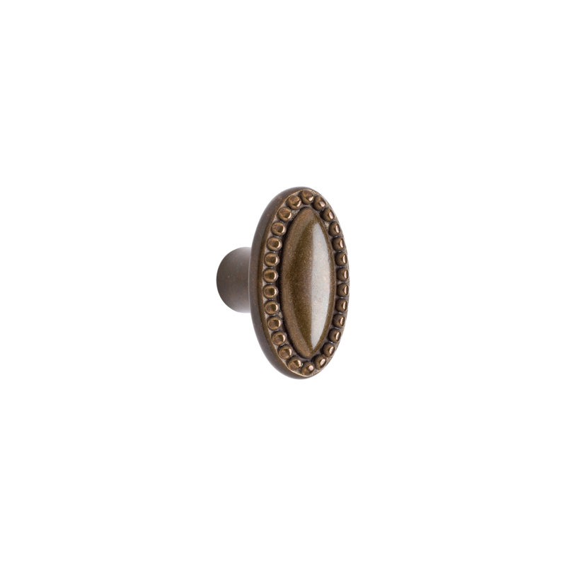 Maddox Bronze Oval Knob, Silicon Bronze Medium