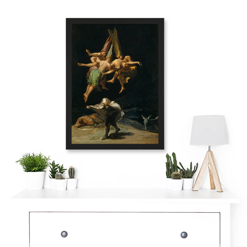 Francisco Goya The Witches Flight Witchcraft - Single Picture Frame Print