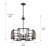 Newlin 5-Light Steel Dimmable Drum Chandelier -732996593