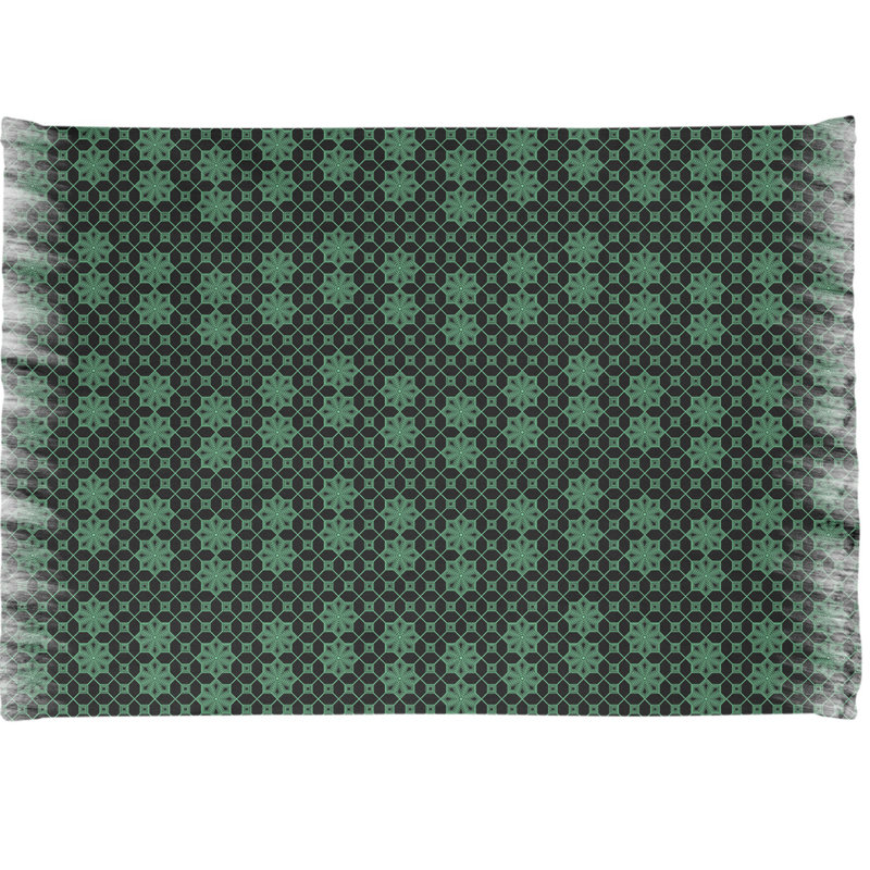 Tapis de réseau vert/noir classique en treillis Mcguigan, Non
