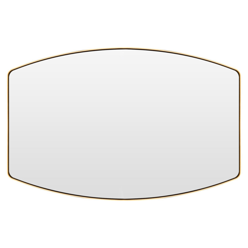 Atle Metal Wall Mirror, Gold, 27" x 18"