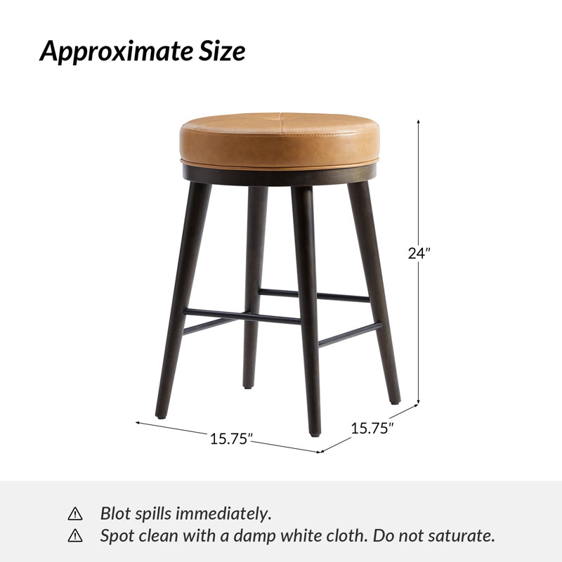 Ensemble de 2 tabourets de comptoir Lyle Timber