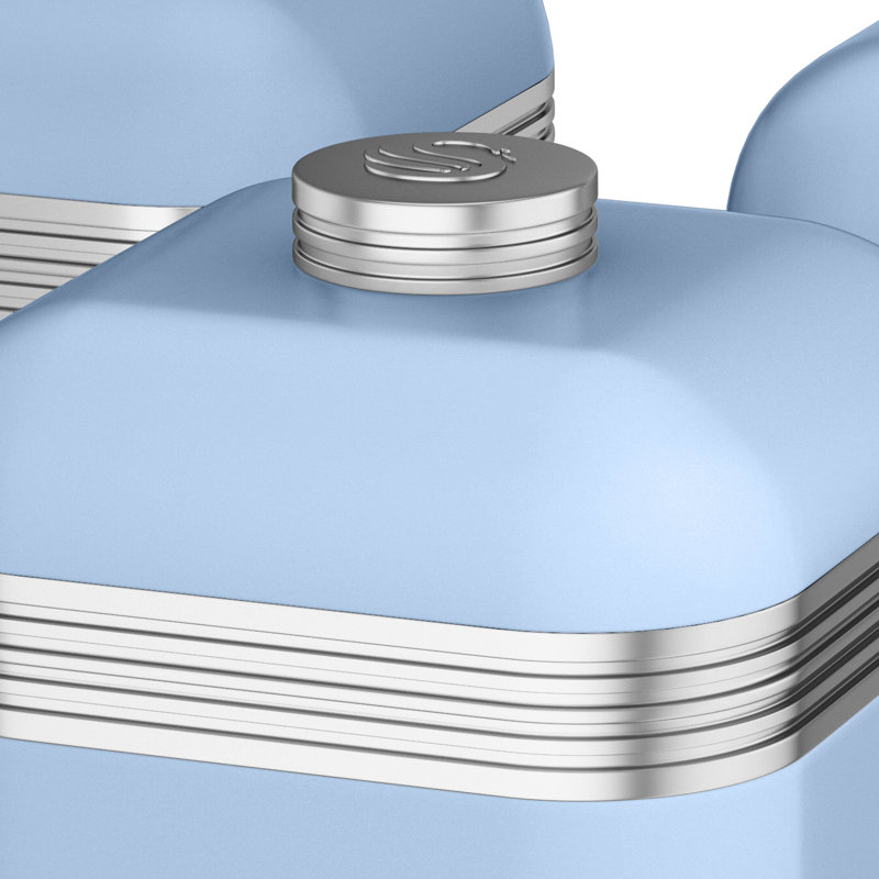 Ensemble de 3 pots Swan - bleu, Bleu