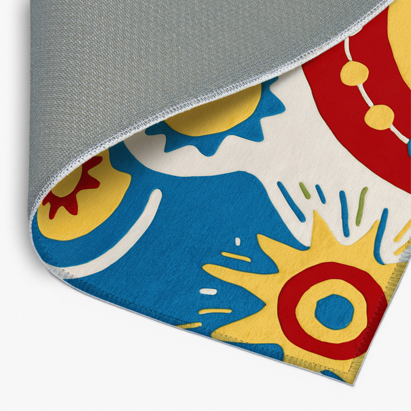 Tapis intérieur et extérieur Spunky Spin, Rectangle 1 pi 6 po x 2 pi 6 po