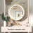 Gervon Lighted Surface Framed Round Medicine Cabinet Mirror Adjustable Shelf & AC Outlets-106226541-98501388