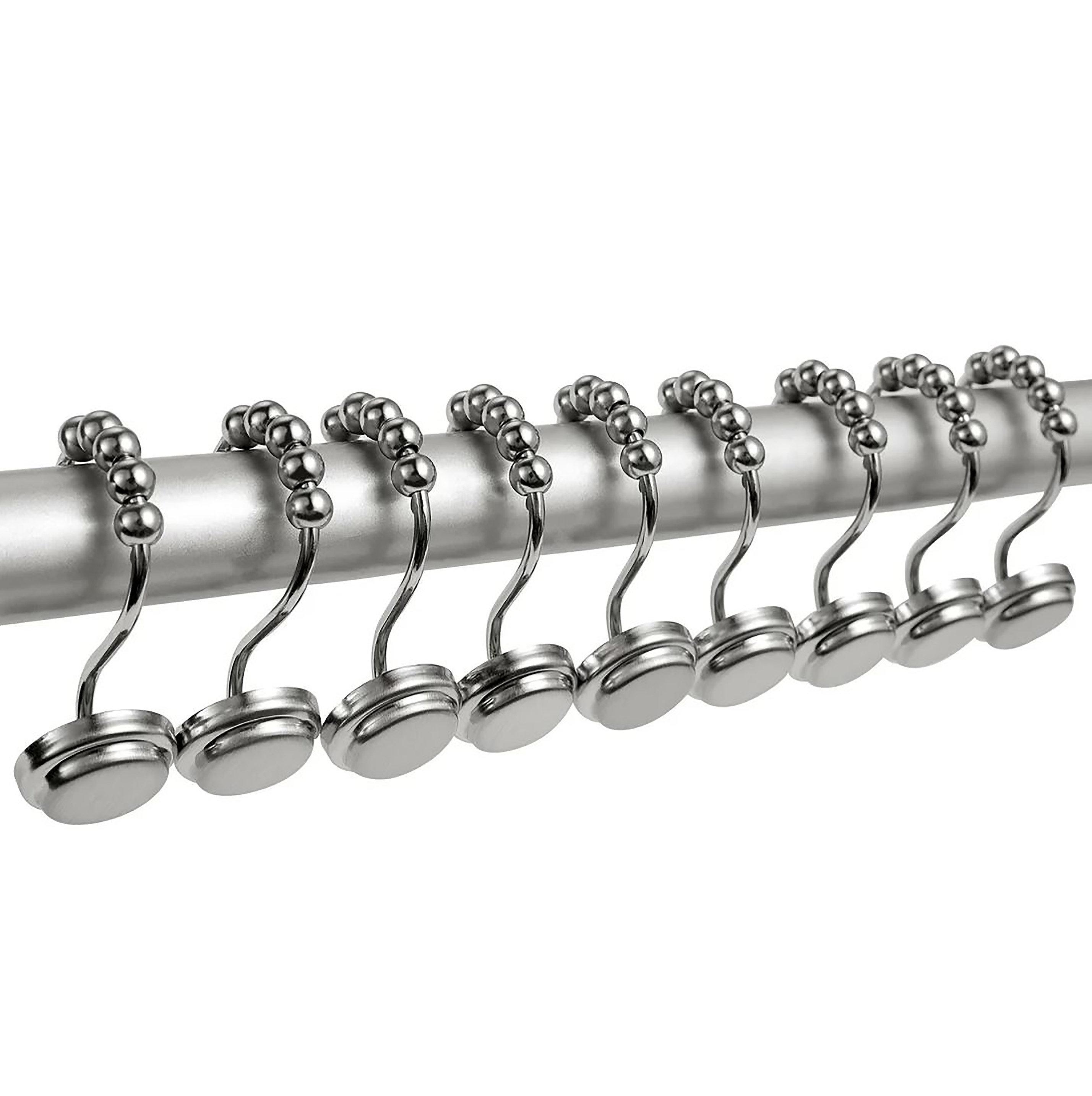 Home Mart Goods 12 Piece Set Heavy Duty Shower Curtain Hooks Rings