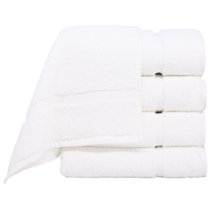 Jaynesha 4 Piece 100% Cotton Bath Towel Set (Set of 4) Latitude Run Color: White