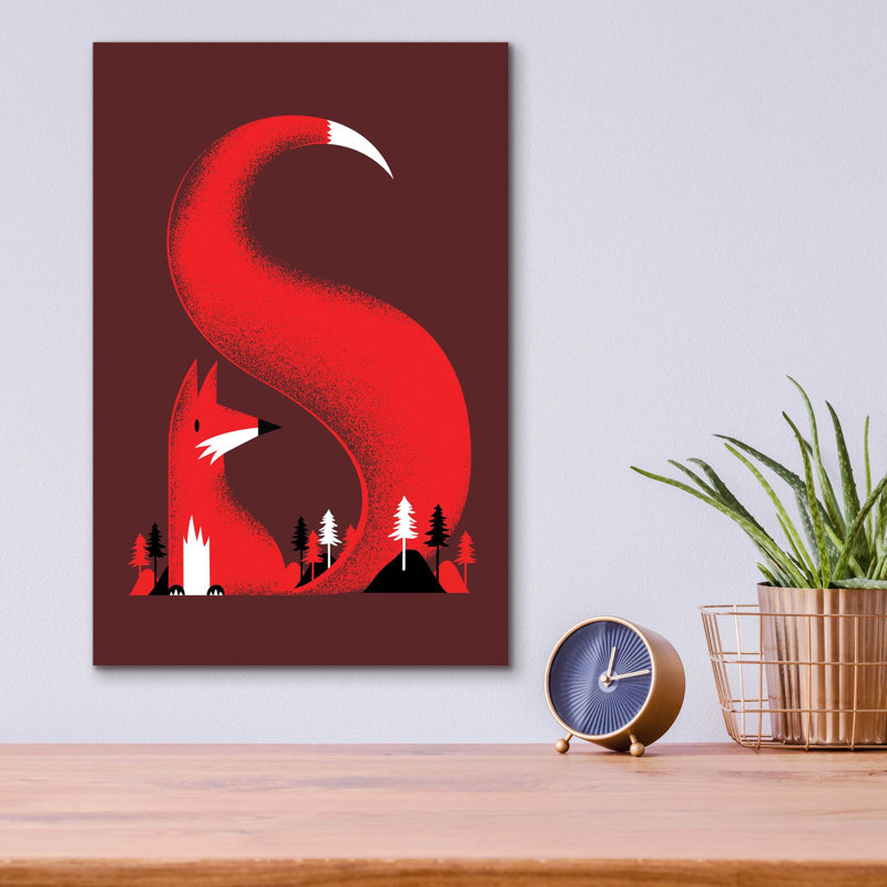 «S Like A Fox» par Robert Farkas, H 16 po x l 12 po x P 0,13 po