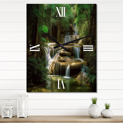 Jakar - Landscape Mountains Modern Wall Clock