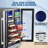 Kalamera 24 Inch Dual Zone Wine and Beverage Cooler – Built-in or Under Counter Refrigerator, 21 Bottle and 77 Can Storage with Blue LED Light