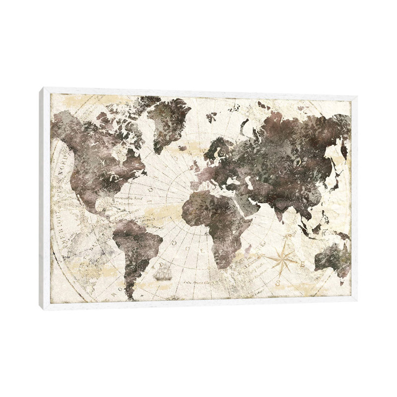 Terra Nova - Print on Canvas, White Framed, 66.04 cm H x 45.72 cm W