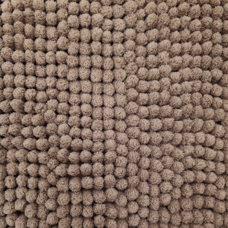 Centreville Chenille Non Slip Bath Mat, Mocha, 90cm L x 60cm W