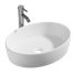 Belfry Bathroom Salerno 550mm L x 410mm W White Vitreous China Oval Sink with Tap