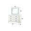 Commode 6 tiroirs Laguna