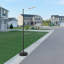 Street Light Pole Street Lamp Post Outdoor Freestanding Street Courtyard Parking Lot Lighting Post