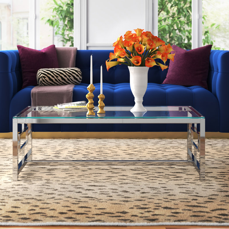 Table basse Venturi, argent