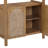 Coran Arched 3-Tier Bookshelf With Seagrass Cabinet Base-108616997