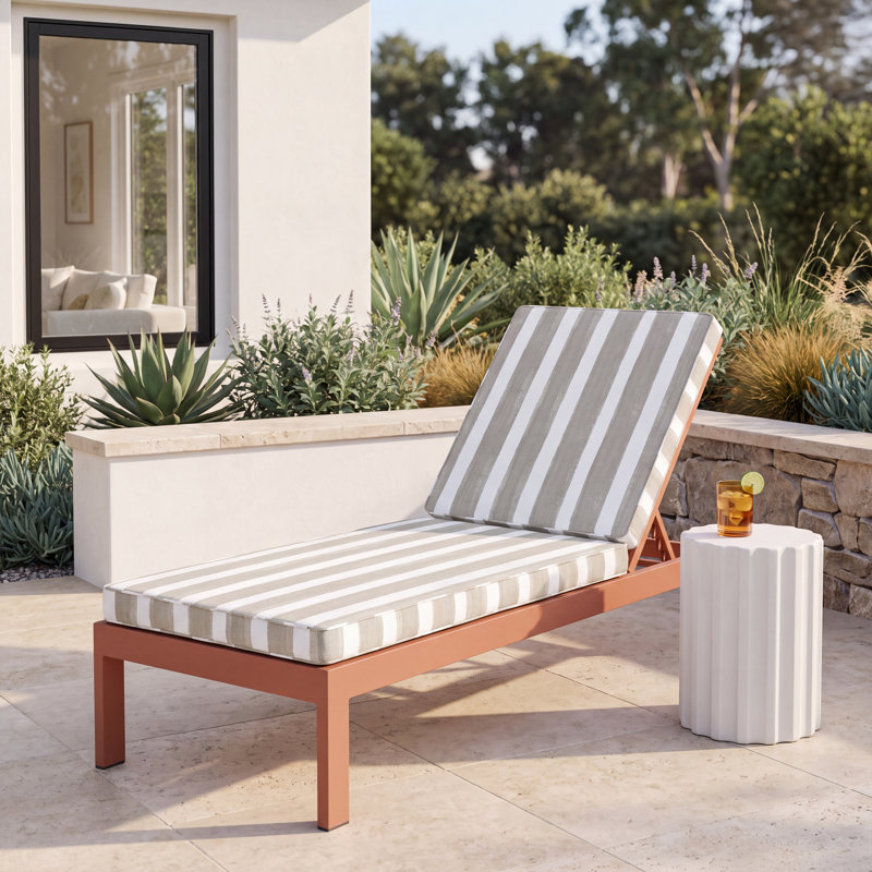 Gia Outdoor Seat and Back Cushion, 21" W x 78" D x 3" H