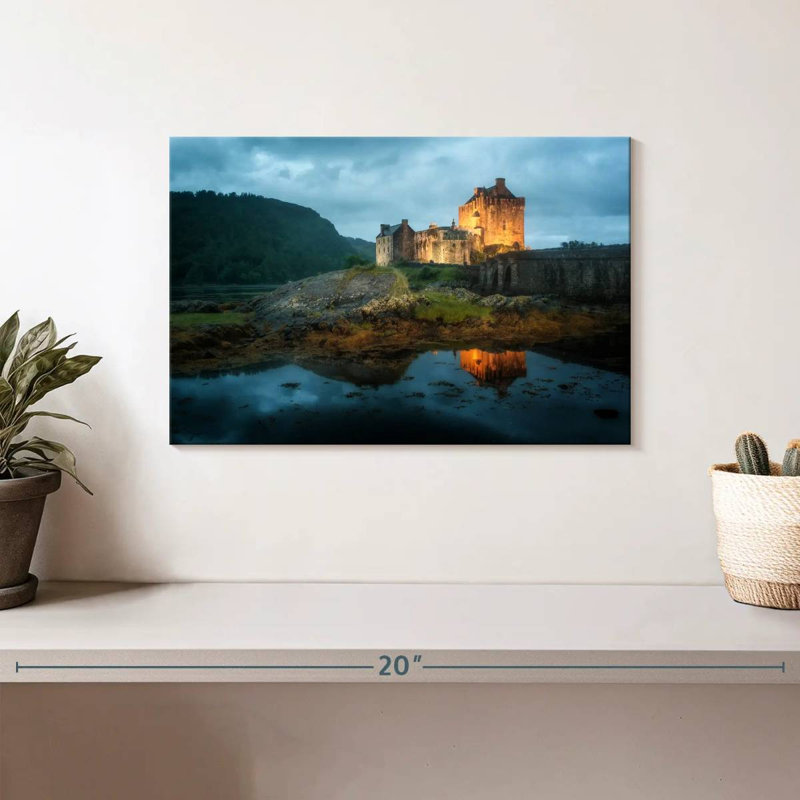 Lilie Eilean Donan Castle en Écosse, H 8 po x l 12 po