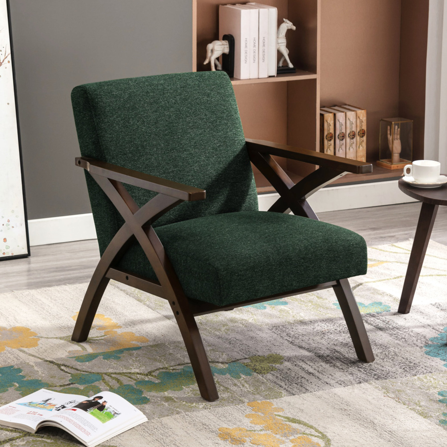 Ebern Designs Trishawn Upholstered Armchair  Reviews Wayfair
