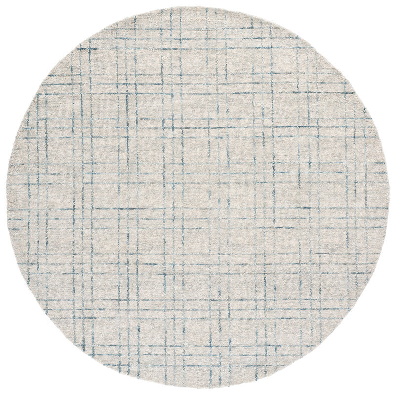 Genre 551 Hand Tufted 80% Wool; 20% Cotton Geometric Rug, Round 6'