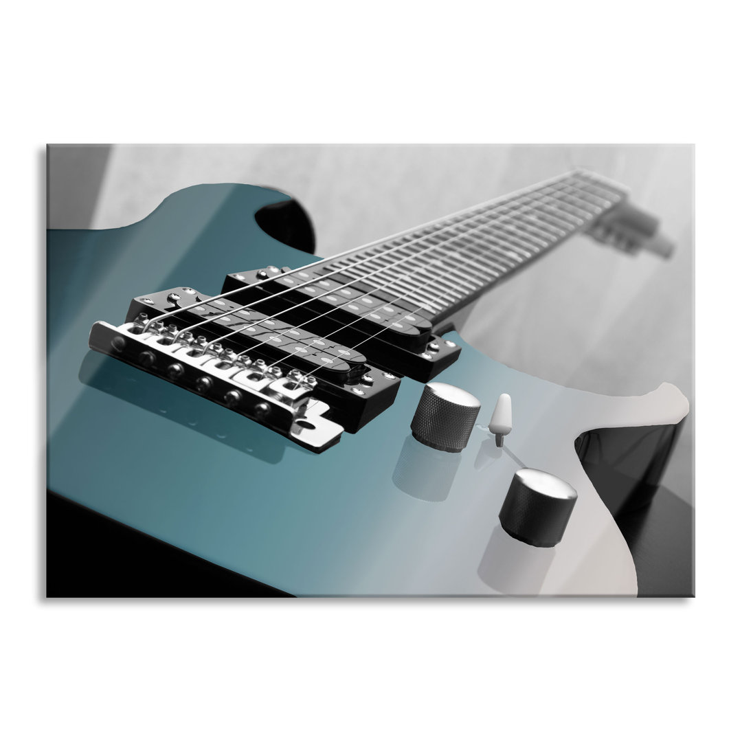 Glasbild E-Gitarre