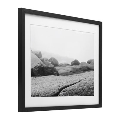 Rocks at Peggy's Cove Framed Print Under Glass, design by Clive Branson