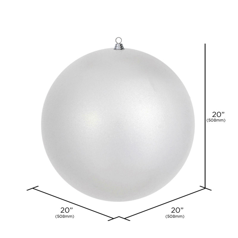 Ornement en argent 20 po Vickerman, Argent, H 20 po x l 20 po x P 6 po