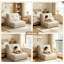 Canapé-lit réglable au sol convertible - Chaise longue pliante multifonctionnelle pour le salon et la chambre à coucher-1243971076