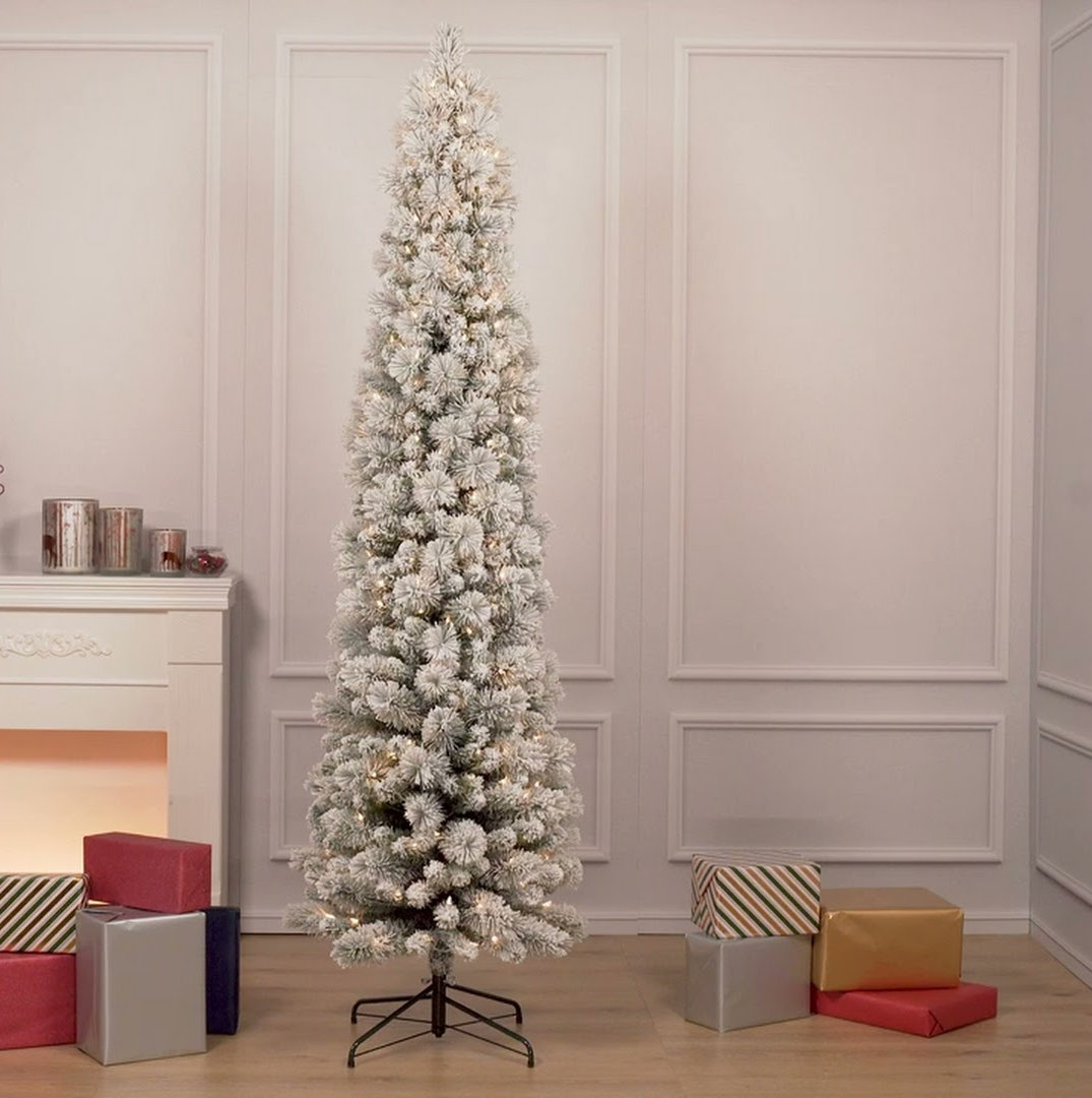 Lighted Artificial Pine Christmas Tree, 6.5' H