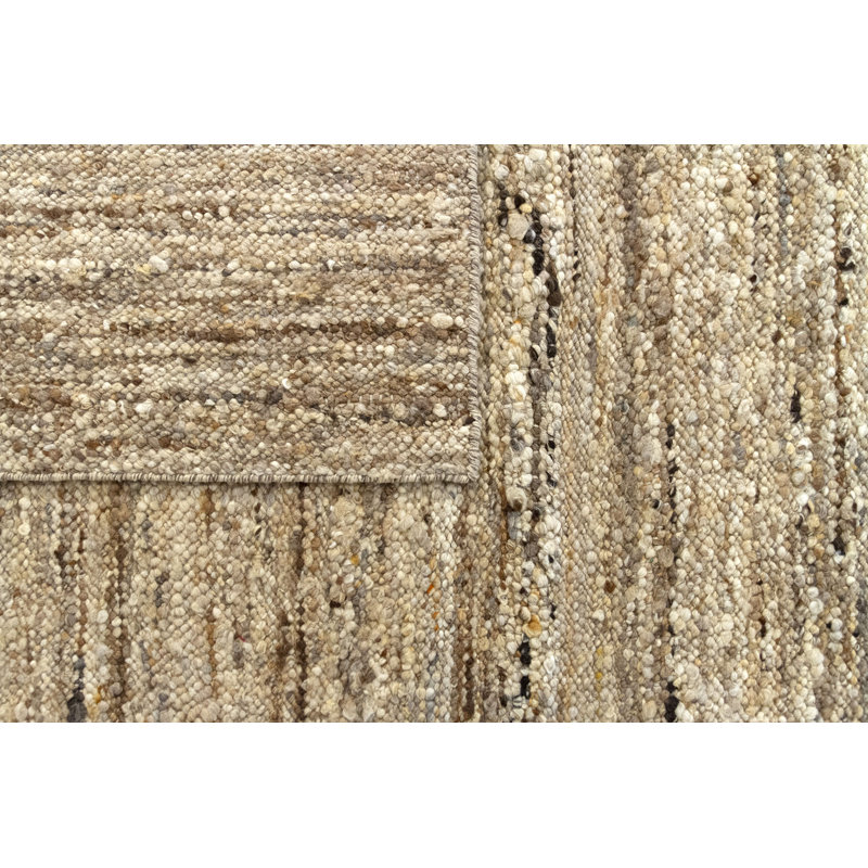 Plemmons Solid Colour Hand Woven Area Rug, Rectangle 160 x 230cm
