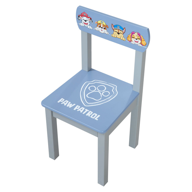 Paw Patrol Kids 2 Piece Solid Wood Rectangular Play Or Activity Table and Chair Set